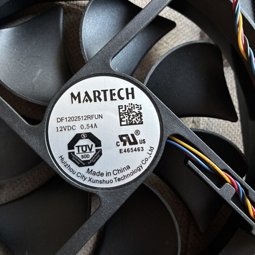 Martech 120mm Fan DF1202512RFUN 12V 0.54A 4-pin PWM new