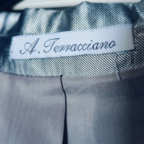 Italian groom suit silver S new