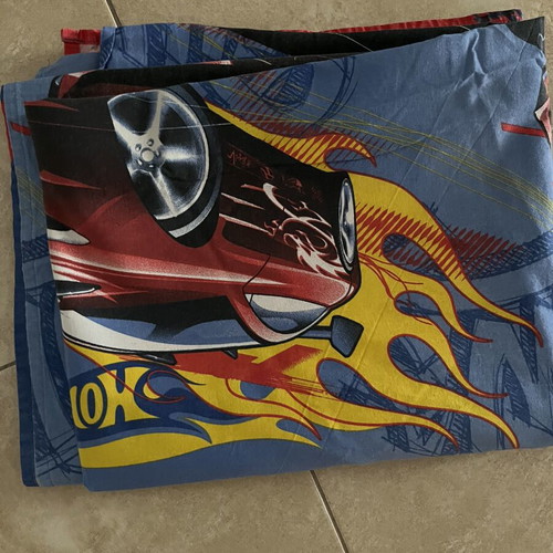 Kentia Hot Wheels Single Bed Sheet used 2.60x1.55 m