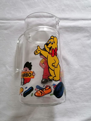 Haribo vintage glass pitcher 1 litre