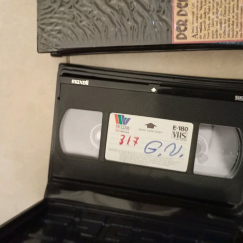 Video cassettes used, pack of 12, German movies