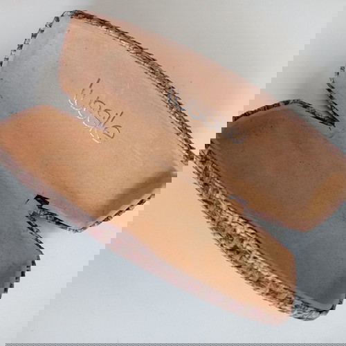 Θήκη γυαλιών μπεζ/καφέ Lussile μεταχειρισμένη, απομίμηση ψάθας