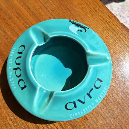 Kerameikos Aura cigarette ashtray in excellent condition with unique vintage color