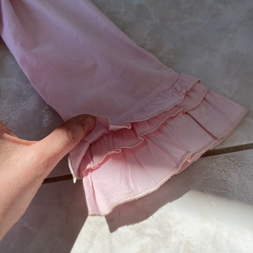 Pink cropped blouse like new, size XS