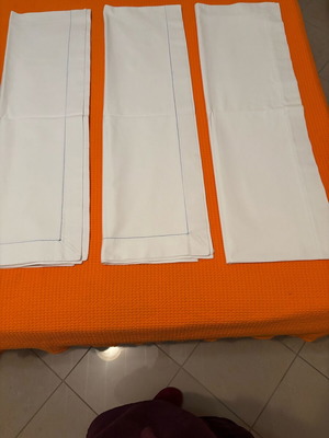 Baby crib sheets set of three, cotton with azur, like new