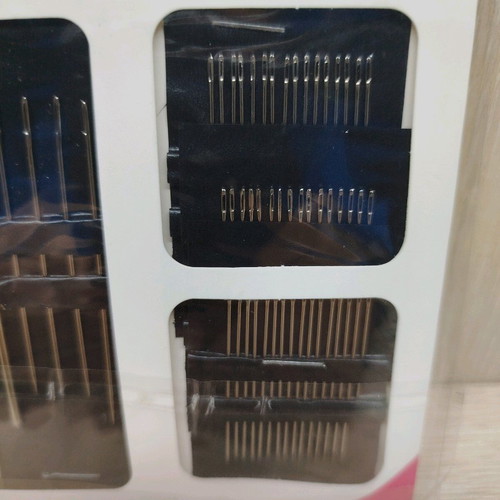Sewing needles new, set of 55 pieces in 6 sizes