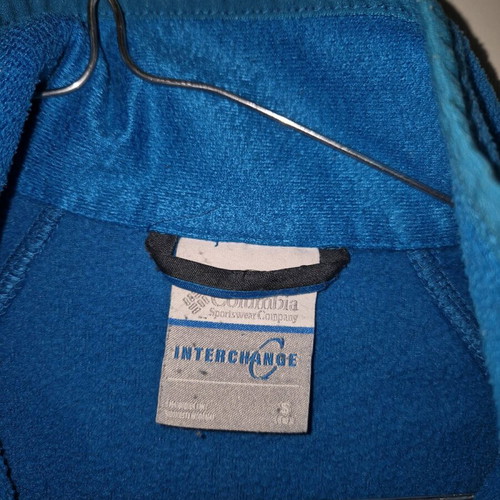 Columbia jacket with detachable fleece like new, size S, blue