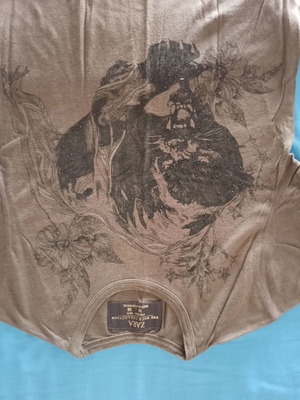Zara blouse used, medium size, gray and beige