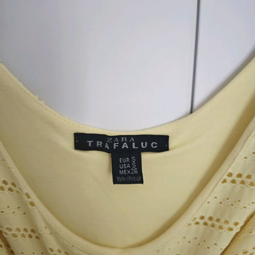 Zara summer dress used, yellow, size S