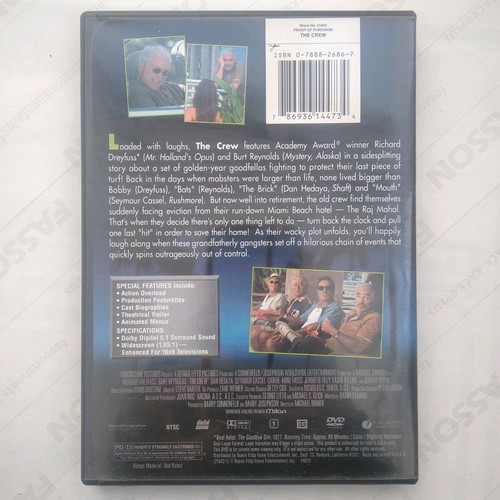 The Crew DVD used, English language