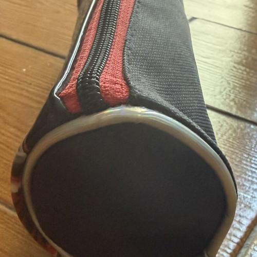 School Pencil Case Barrel with Racing Car Design Hot Nights, lightly used