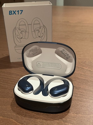 BX17 wireless sports headphones with charging case