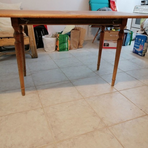 Veranda kitchen table used, solid wood