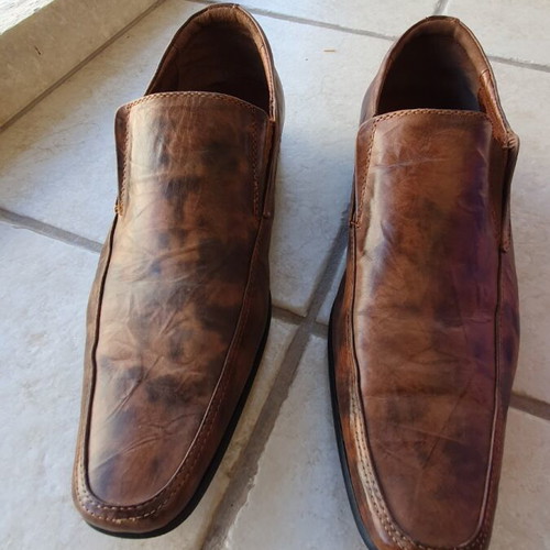 Men's moccasins size 42 like new, brown