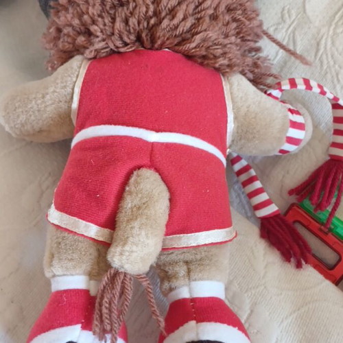 Mascot Olympiakos basketball club plush toy used, 27cm