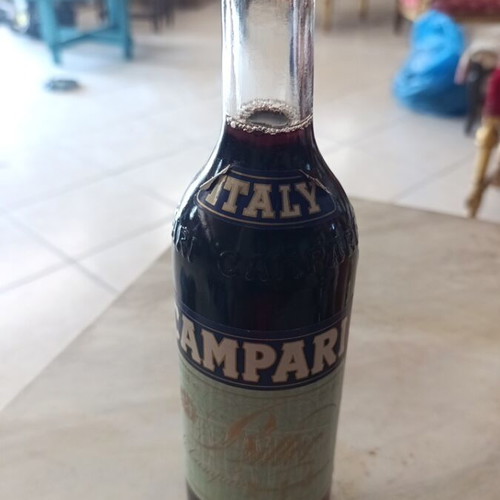 Vintage Campari Bitter bottle 1983, sealed, excellent condition