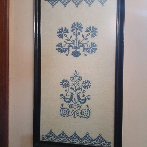 Handmade embroidered painting like new