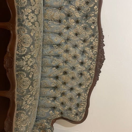 Classic vintage three-seater sofa