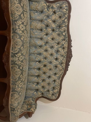 Classic vintage three-seater sofa