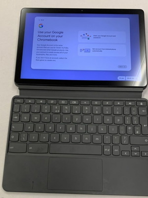 Lenovo Chromebook Tablet 10" CT-X636F like new, touchscreen