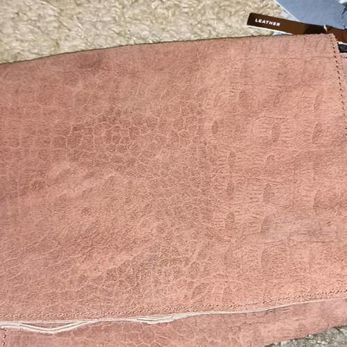 Parfois crossbody bag new, 100% suede leather, brown and red