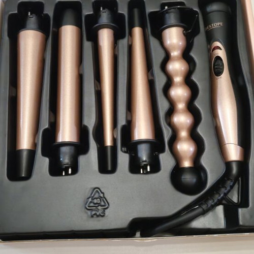 Bestope Ceramic Hair Curler Set like new with glove and accessories