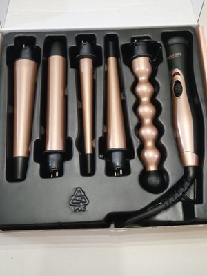 Bestope Ceramic Hair Curler Set like new with glove and accessories
