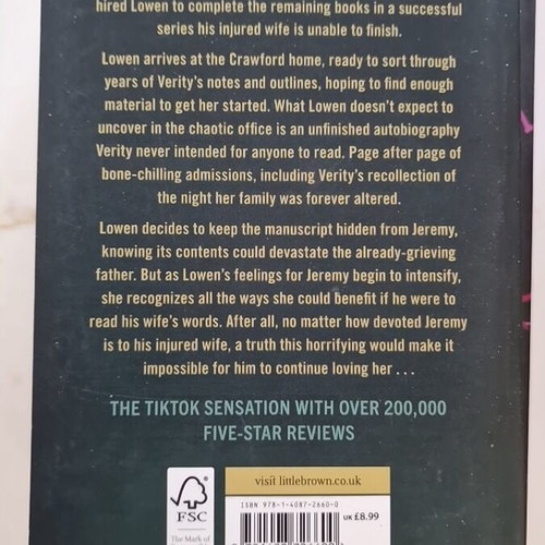 Verity, Fine Print, Terms and Conditions, Butcher and Blackbird, Punk 57 books new in English