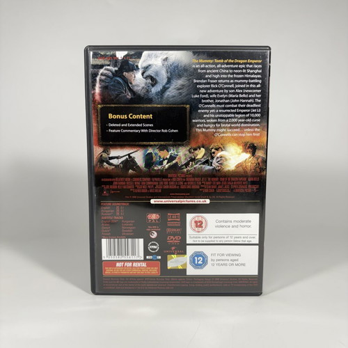 The Mummy Tomb of the Dragon Emperor DVD like new with English subtitles