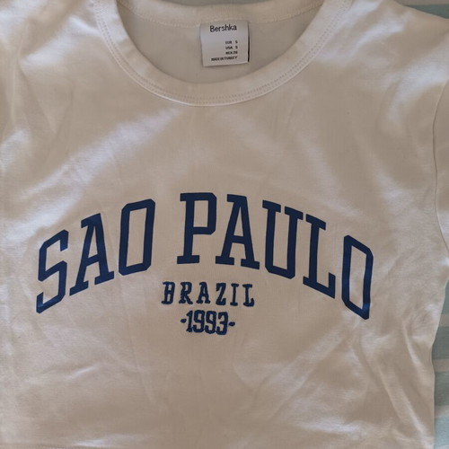 Bershka white t-shirt small for girls, like new