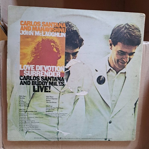 Carlos Santana And Buddy Miles / Carlos Santana And Mahavishnu Live! / Love Devotion Surrender 2LP used