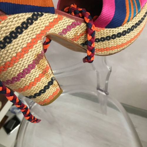 Marc Jacobs espadrille wedge sandals used, size 40, colorful