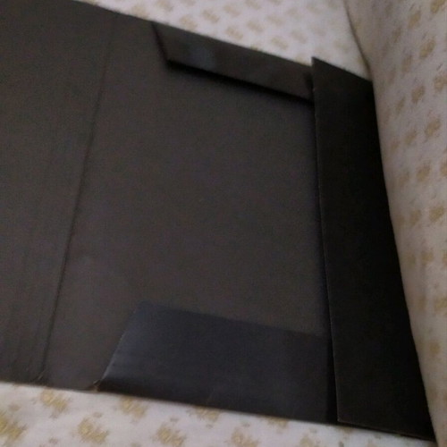Paper folder, black, 35x26 cm