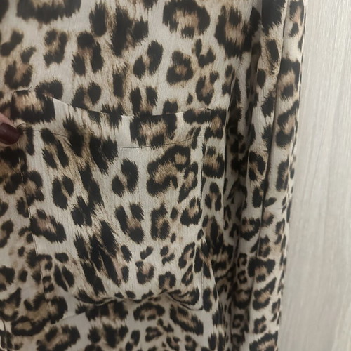 Leopard print shirt Zara like new, beige and brown, size M