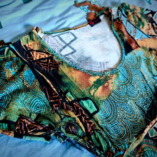 DVS Young Printed Short-Sleeve Dress like new, size M