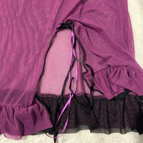 Women's transparent nightgown purple size S like new