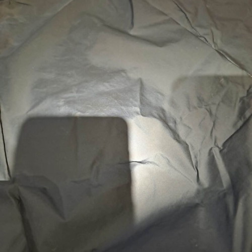 Reflective grey nylon pants, small size