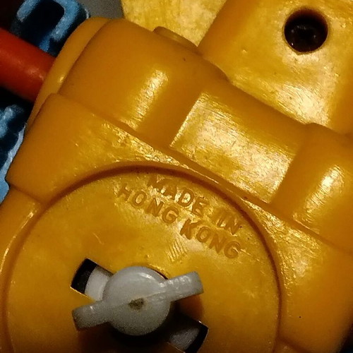 Wind-up robot with wheels like new
