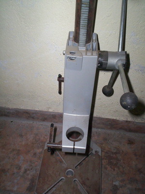 Wolfcraft drill stand used, metal
