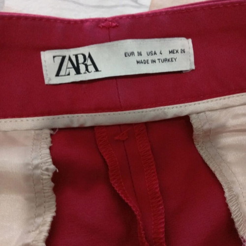 Zara pants size S used, pink