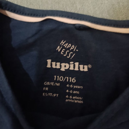 Πιτζάμα μακρυμάνικη Lupilu σαν καινούργιο, νούμερο 4-6 ετών, μπλε πολύχρωμο