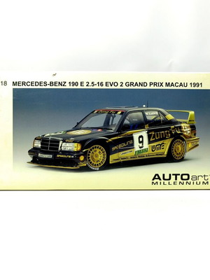 AutoArt Millennium Mercedes-Benz 190E 2.5-16 EVO2 1:18 diecast model new