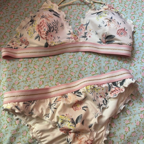 H&M women's swimsuit new, size M 38 10, pink