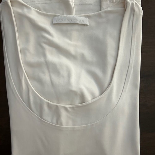 Schumacher women's blouse M, ecru color, three-quarter sleeve, like new