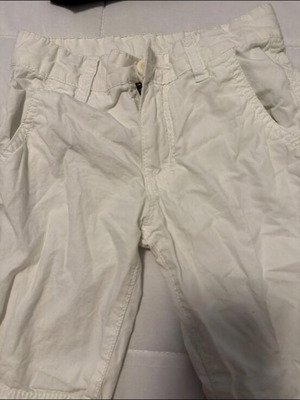 Benetton bermuda shorts for 4-year-old boy, white and green