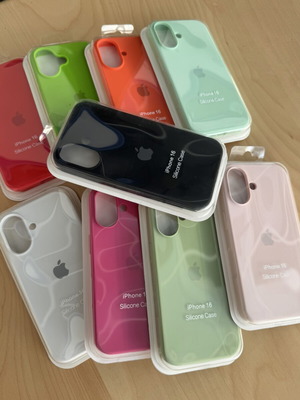 Apple Silicone Case for iPhone 16 new, premium microfiber lining