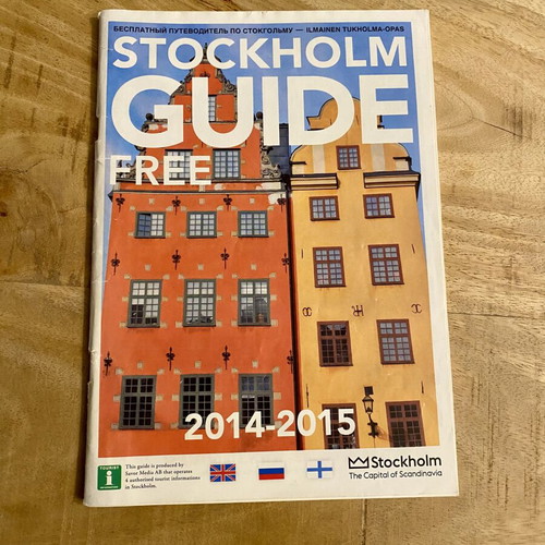 Stockholm Guide 2014-2015 like new, multilingual travel booklet