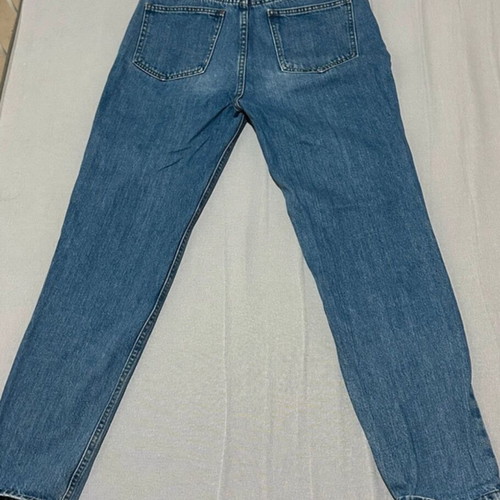 Mom Fit High-Waisted Jeans 36 Pull & Bear like new, blue