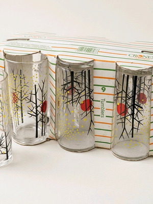 Glass tumblers new, pack of 6, special design