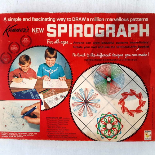 Kenner Spirograph used vintage toy set